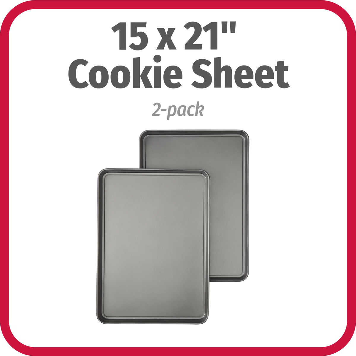 GoodCook carbon steel bakeware delivers even heat for consistent browning on every tray.