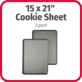 GoodCook carbon steel bakeware delivers even heat for consistent browning on every tray.