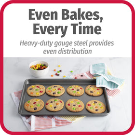 GoodCook carbon steel bakeware, warp-resistant and long-lasting.