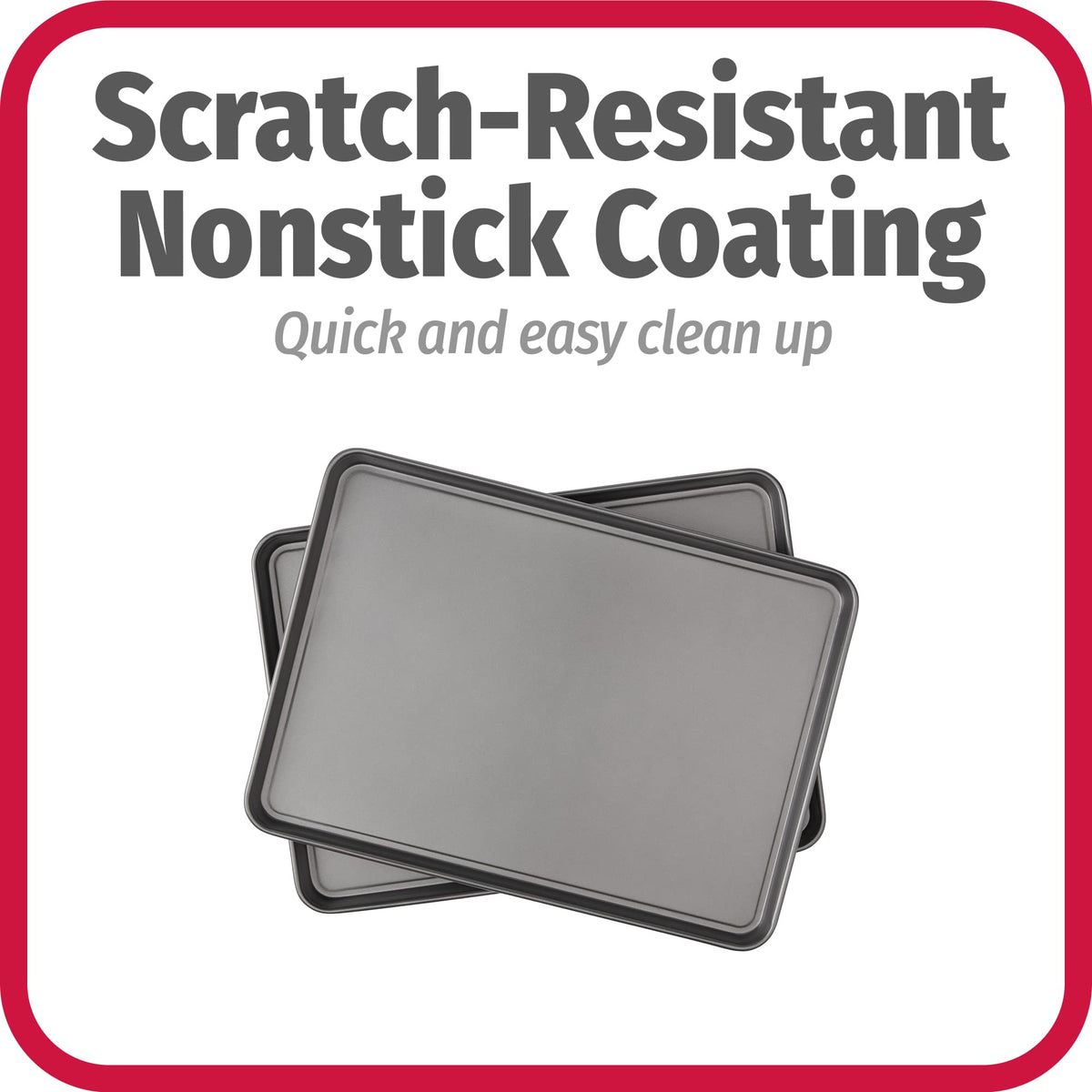 GoodCook dishwasher-safe bakeware simplifies cleanup after busy baking sessions.