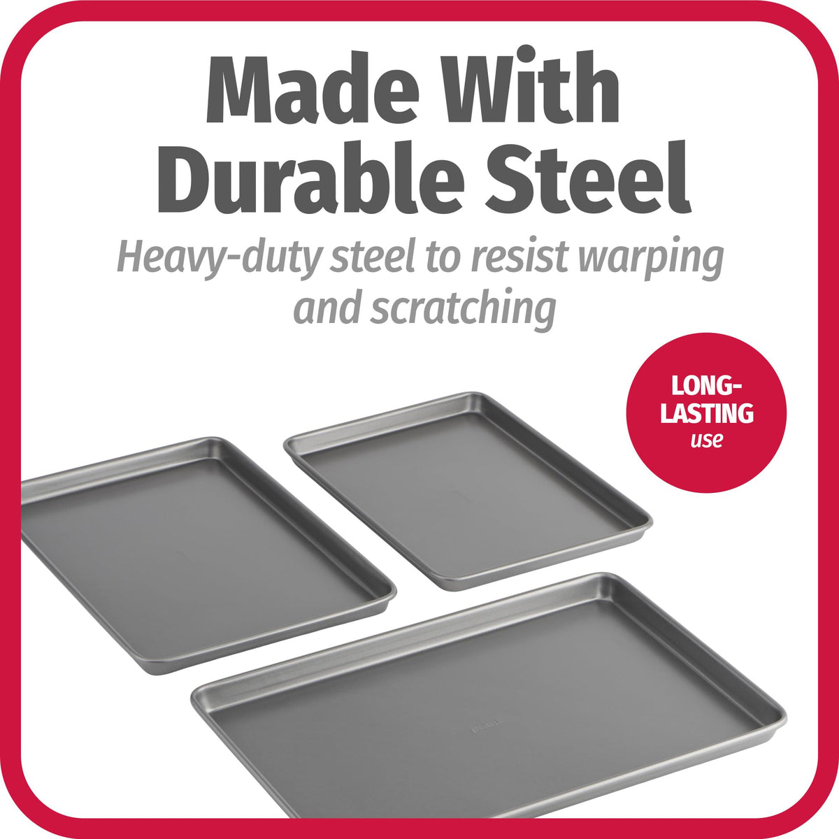 GoodCook dishwasher-safe bakeware for convenient cleanup after baking.