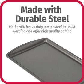 GoodCook baking sheet is dishwasher-safe for convenient cleanup after meals