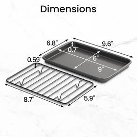 GoodCook dishwasher-safe mini baking sheets for quick cleanup