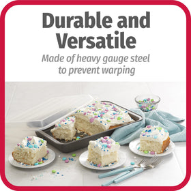 GoodCook dishwasher-safe pans make cleanup quick after baking.