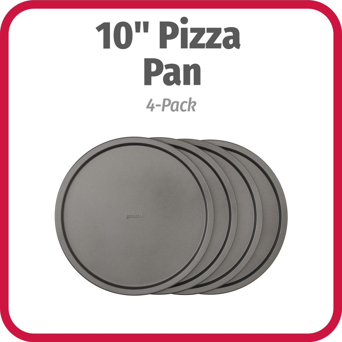 GoodCook personal pizza pan showing even heat distribution for crisp crusts
