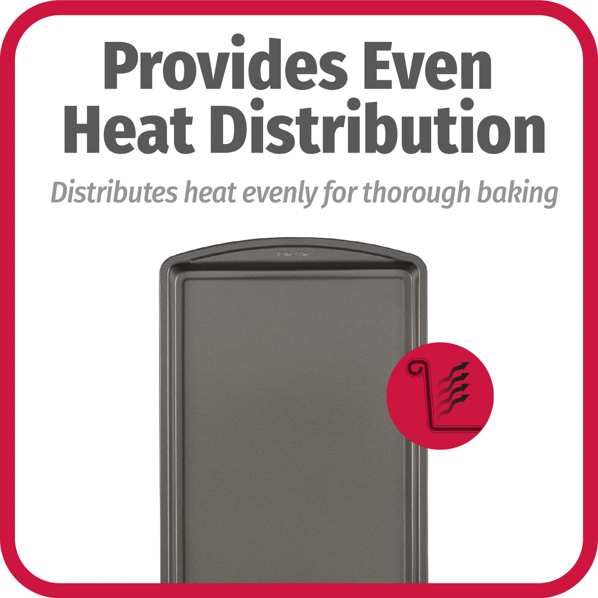 GoodCook baking sheet demonstrates even heat distribution for consistent browning