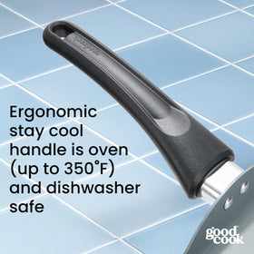 GoodCook pan used on a gas stovetop for versatile meals