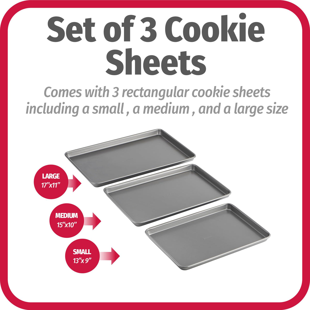 GoodCook Everyday Nonstick Baking Sheet medium 15x10, even heat for uniform browning.