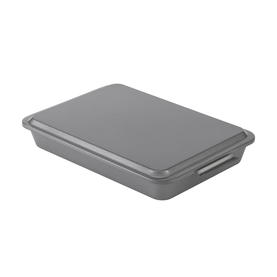 GoodCook Everyday Pan with lid ready for bake-and-serve meals.