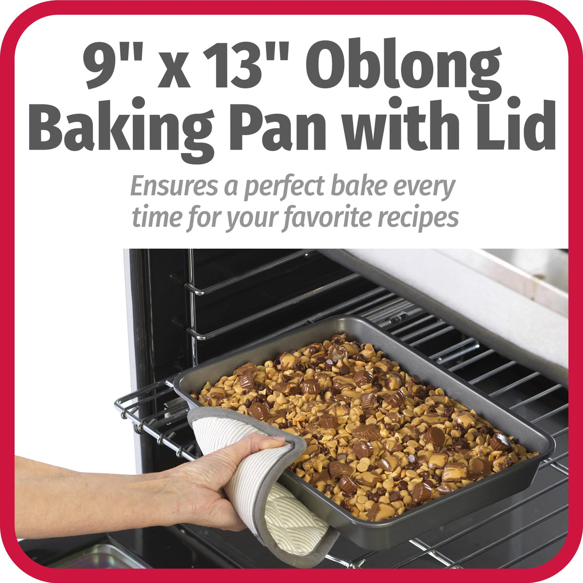 GoodCook Everyday Pan demonstrates even heat for thorough baking.