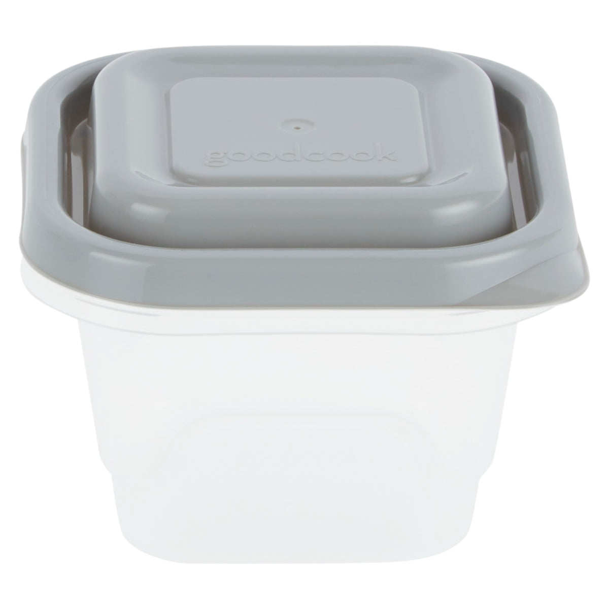 GoodCook EveryWare domed lid preserves food volume without compression.