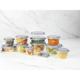 GoodCook EveryWare twister lid screws on securely to prevent spills.