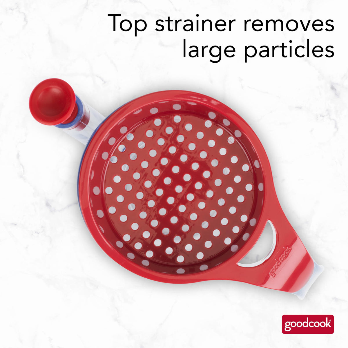 Bottom-release feature of GoodCook separator during pouring