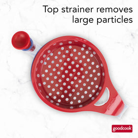 Bottom-release feature of GoodCook separator during pouring