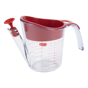 GoodCook fat separator with pour spout showing lean gravies and clear liquids