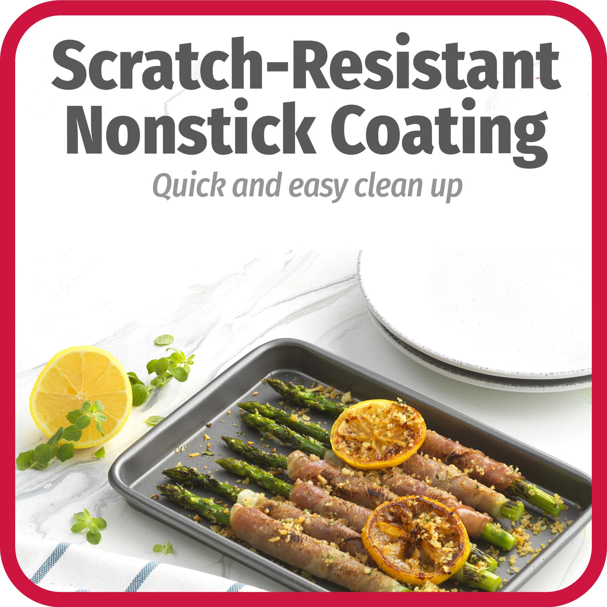 GoodCook heavy-duty gauge steel resists warping for years of use