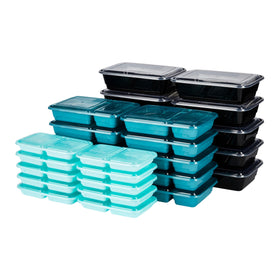 GoodCook meal prep 60-piece set with organized containers for easy portions
