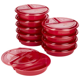GoodCook meal prep set on counter with round containers for organized meal planning