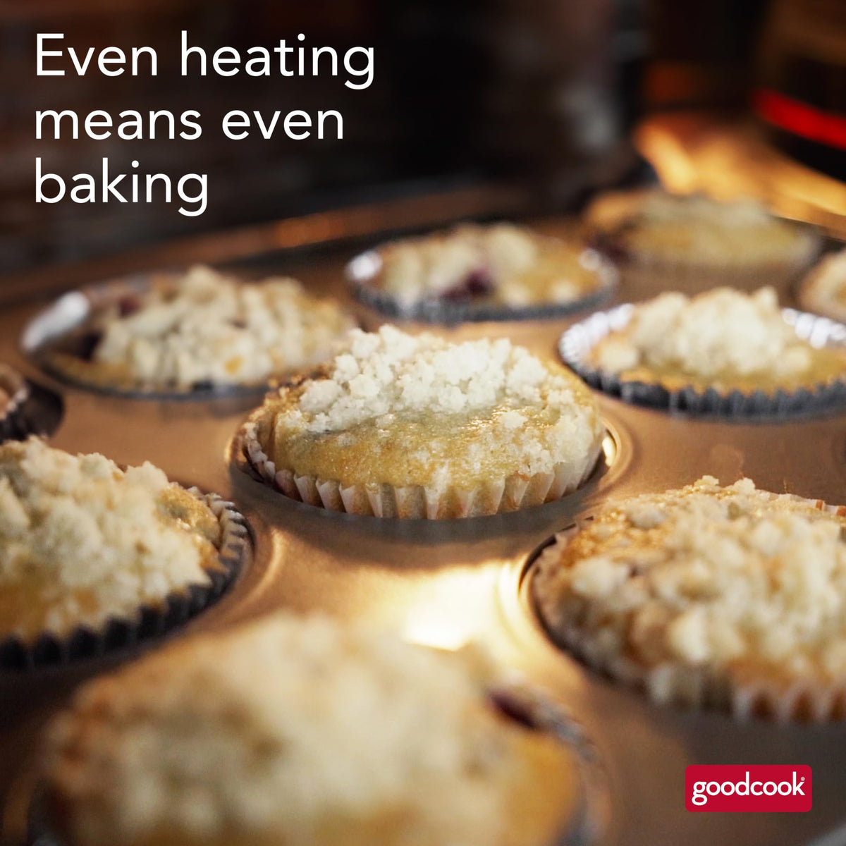 GoodCook MegaGrip dishwasher-safe design supports quick cleanup after baking.