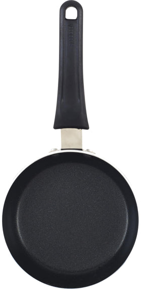 GoodCook Mini Frypan shows eggs cooking with even heat for perfect portions.