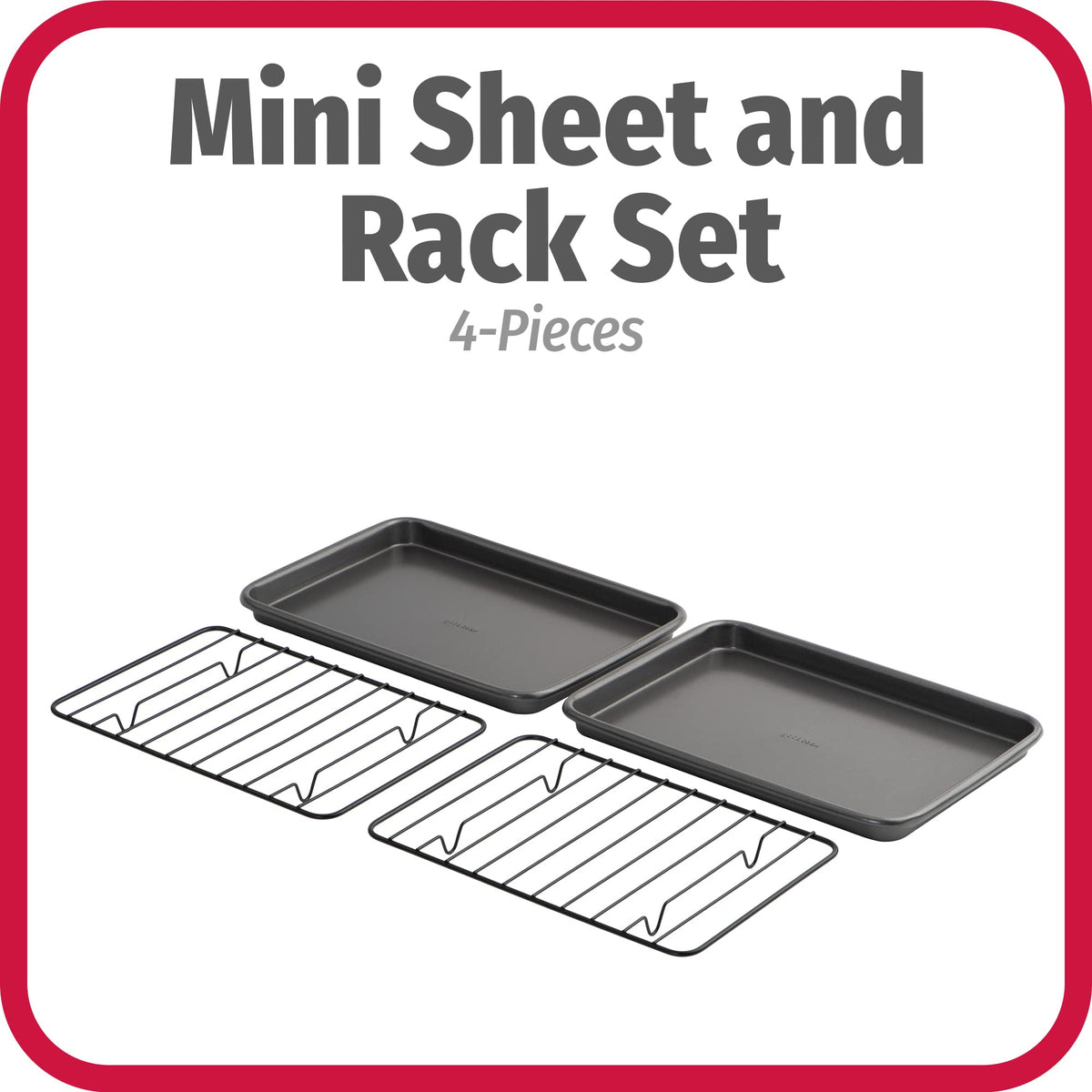 GoodCook mini baking sheets 9x6 with racks enabling toast and small bakes