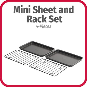 GoodCook mini baking sheets 9x6 with racks enabling toast and small bakes