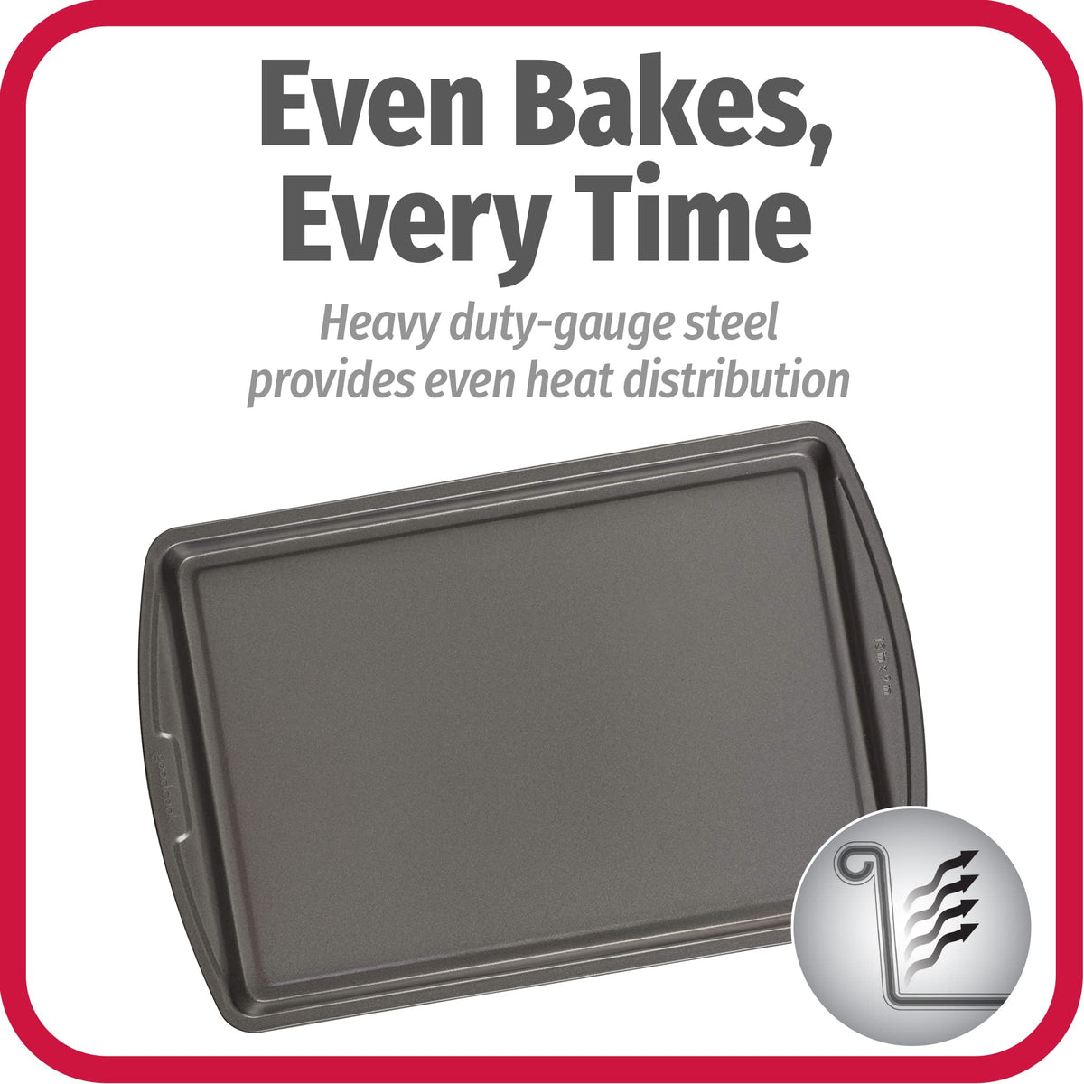 GoodCook nonstick coating close-up highlighting scratch-resistance and easy release.
