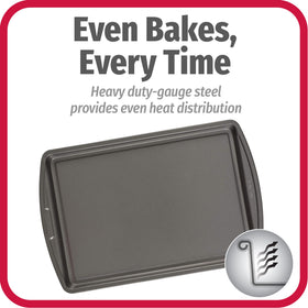 GoodCook nonstick coating close-up highlighting scratch-resistance and easy release.