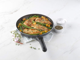 GoodCook nonstick coating demonstrates effortless release and quick cleanup