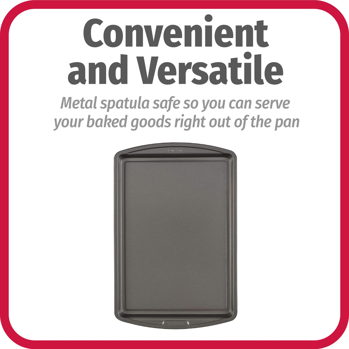 GoodCook nonstick coating provides easy release and quick cleanup after baking
