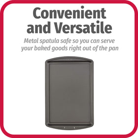 GoodCook nonstick coating provides easy release and quick cleanup after baking