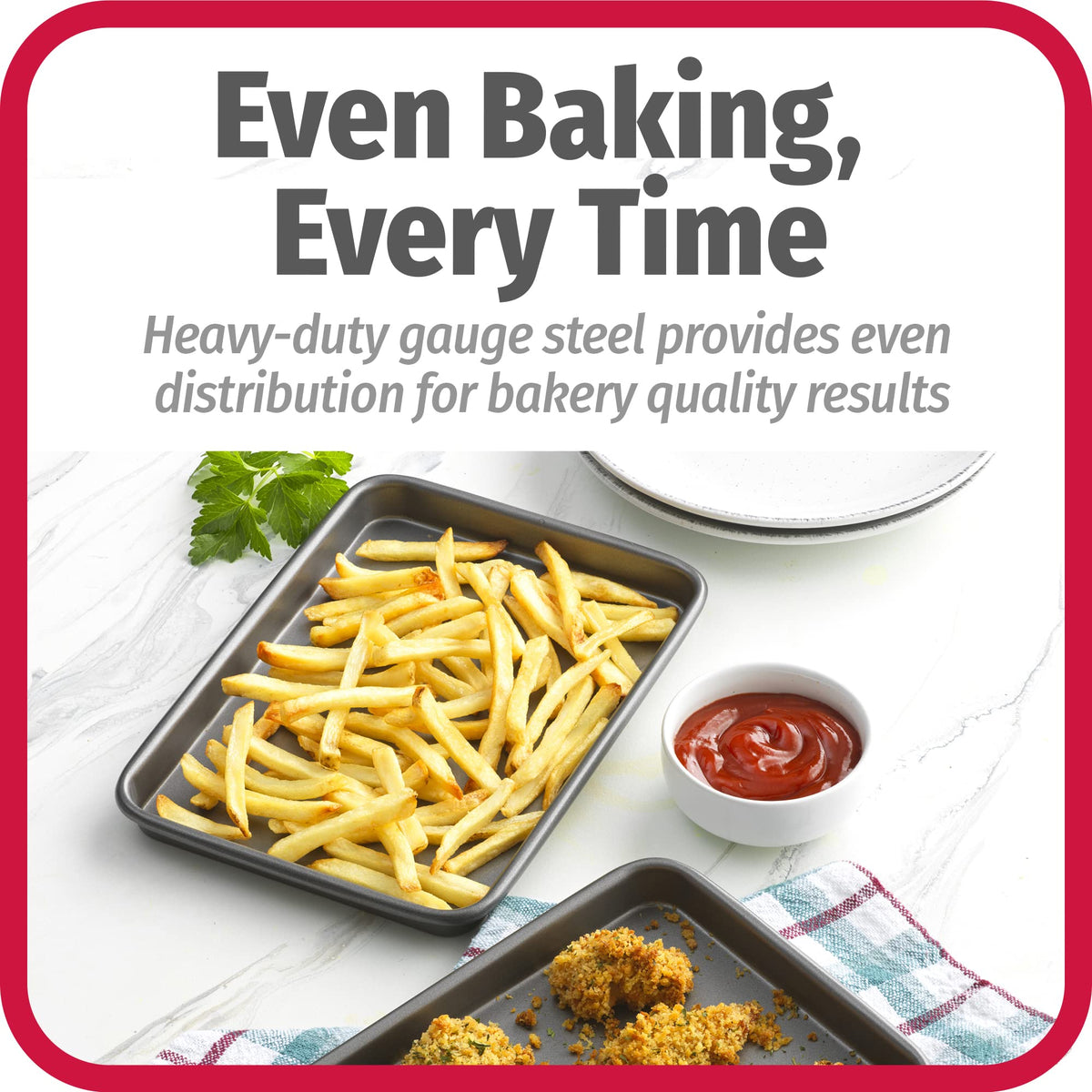 GoodCook nonstick coating provides mess-free release on the mini pans
