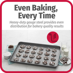 GoodCook nonstick coating resists scratching for easy release and quick cleanup.