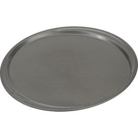 GoodCook pizza pan with a wide rim for easy grip and safe handling.
