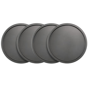 GoodCook set of four 10-inch personal pizza pans for quick family meals