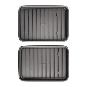 GoodCook toaster oven mini baking sheets set with racks for even baking