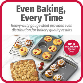 GoodCook cake pan delivering steady heat for smooth cakes and clean release