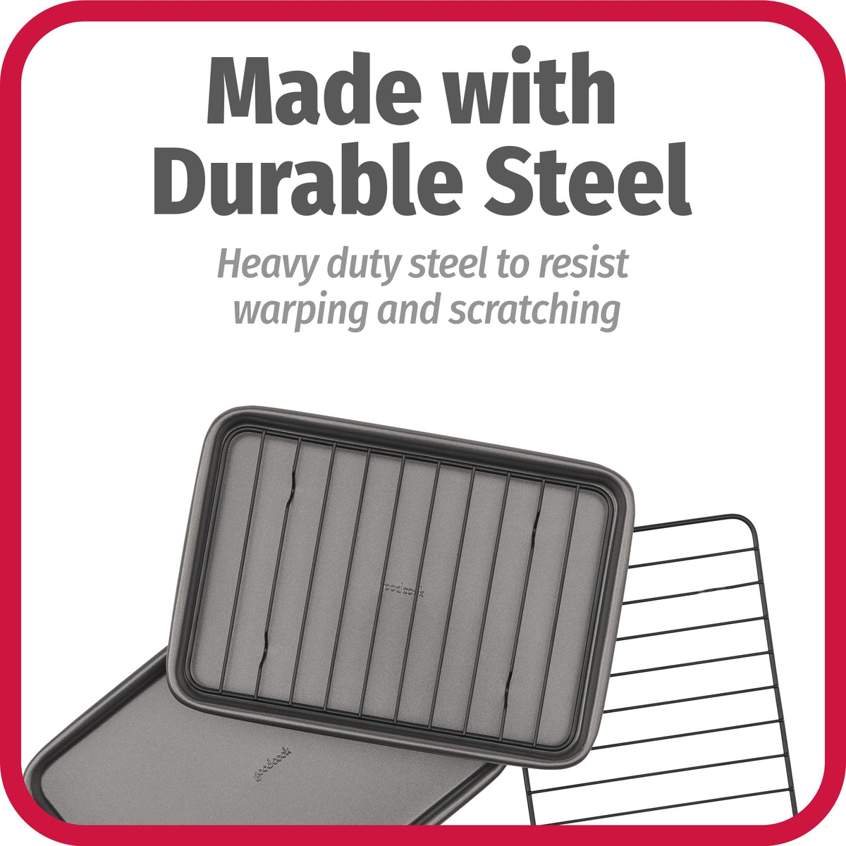 GoodCook durable baking sheets deliver reliable performance for toaster oven recipes