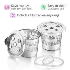GoodCups BPA-free 304 stainless steel capsule designed for safe, high-temperature use.