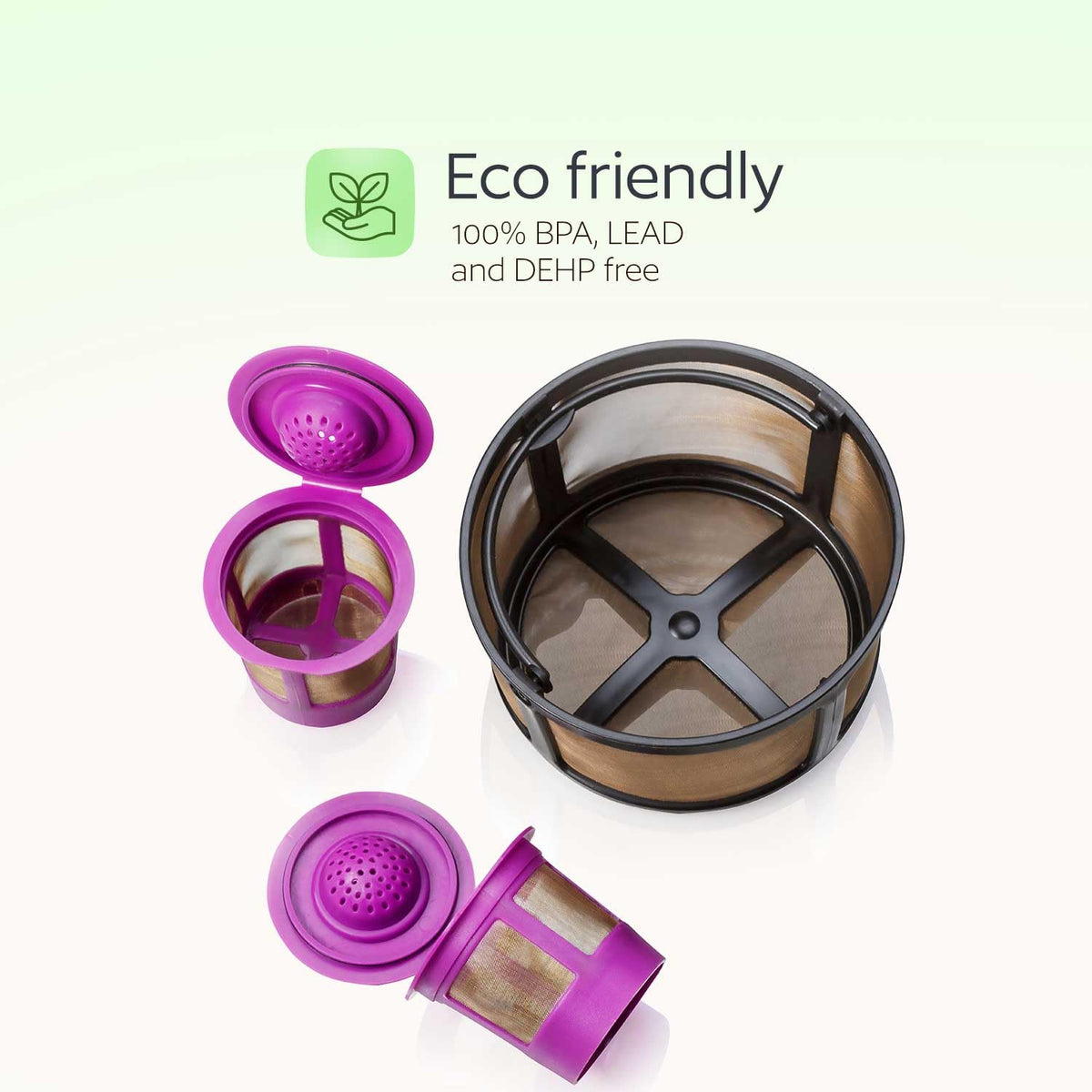GoodCups filter cleans quickly under running water for reuse.