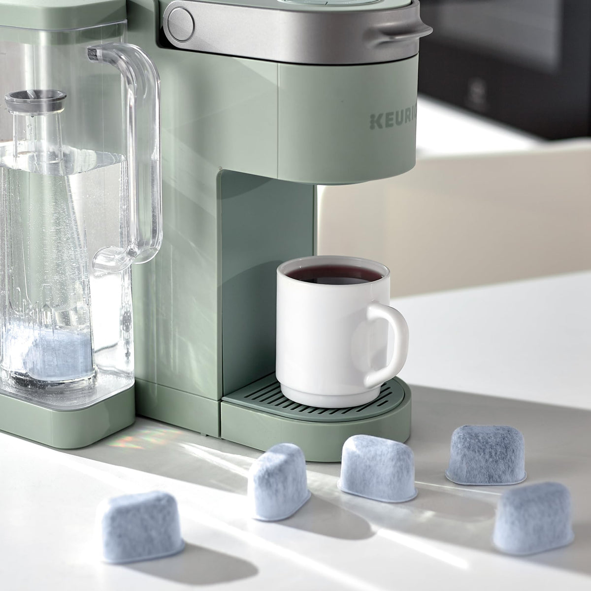GoodCups Keurig filter replacement 12-pack on display for stocking.