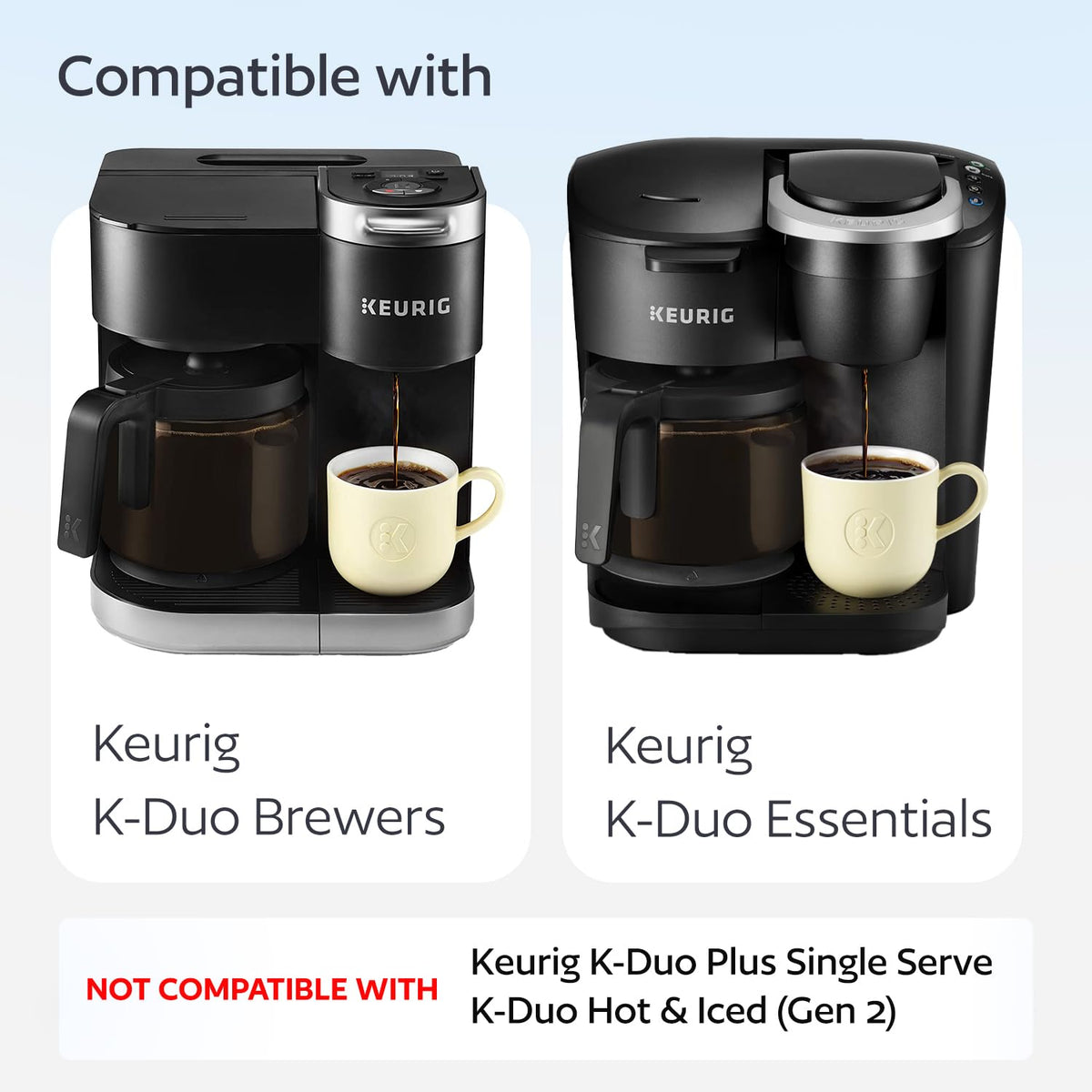 GoodCups Keurig K-Duo reusable cups for consistent taste and savings.