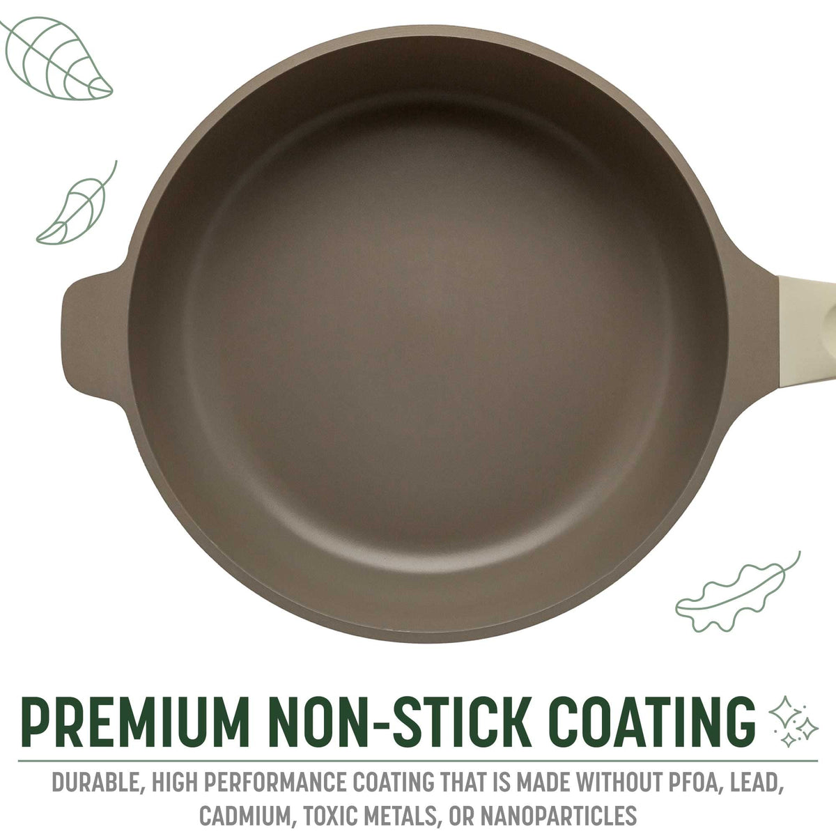 Goodful All-in-One Pan and lid are dishwasher-safe for quick cleanup.