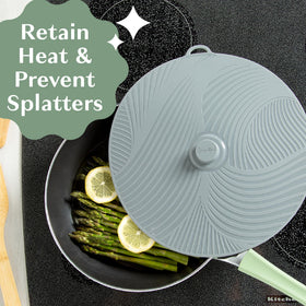 Goodful BPA-free silicone lid for safe, reusable kitchen use.