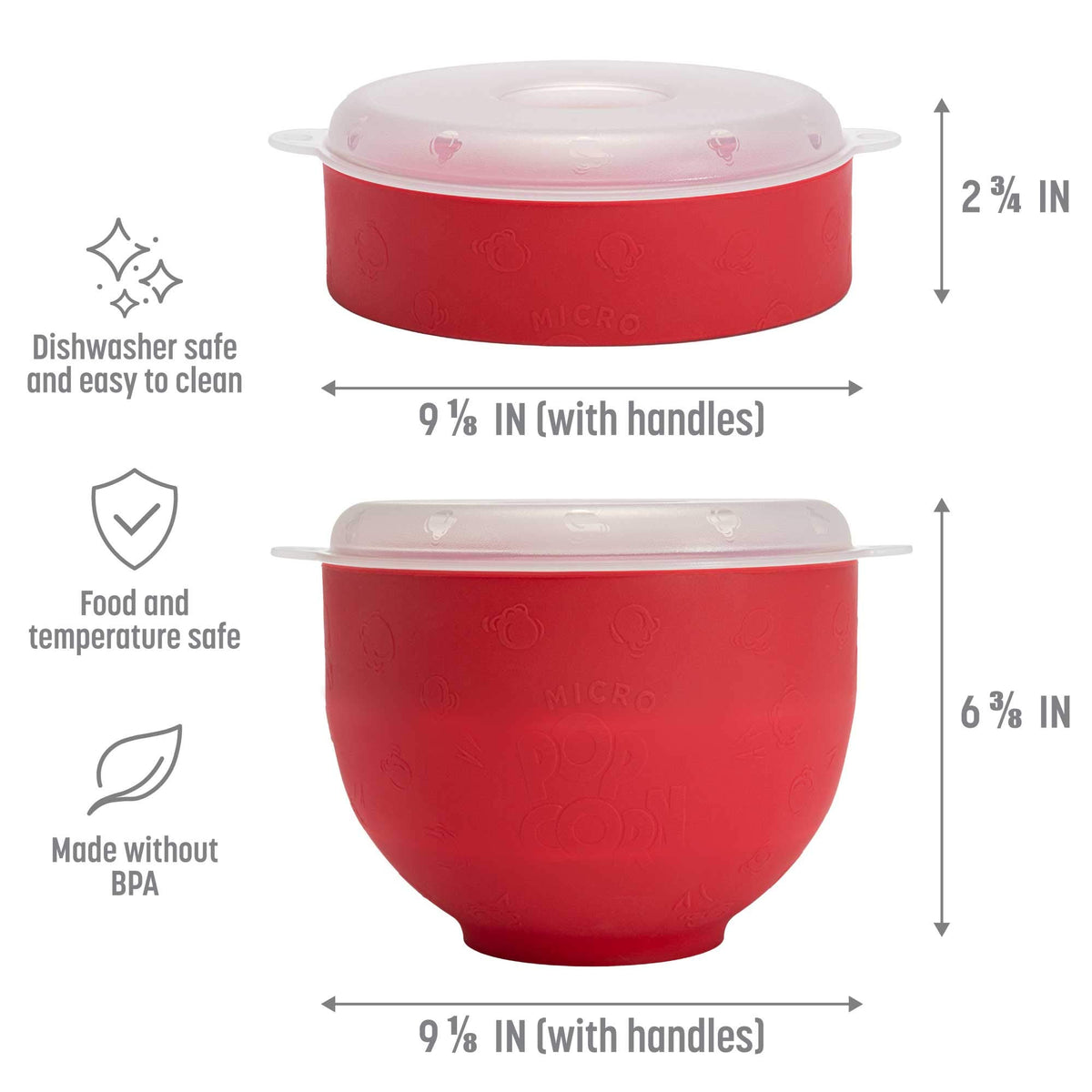 Goodful popcorn popper is dishwasher-safe for easy cleanup after movie night.