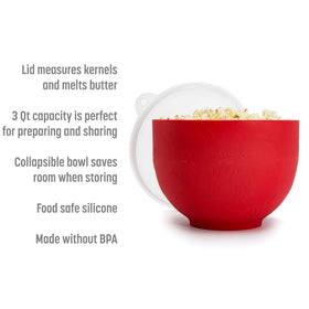 Goodful popcorn popper serving size measure helps portion popcorn accurately.