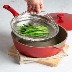 Goodful steamer works on induction and gas cooktops for versatile use