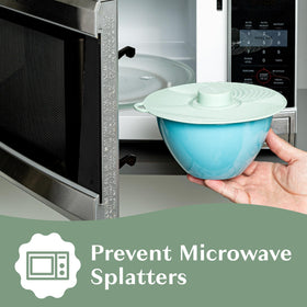 Goodful universal lid stackable design helps declutter kitchen storage.