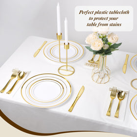 Goodluck easy cleanup tablecloth roll supports quick wiping and simple disposal after parties.