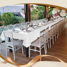Goodluck tablecloth roll packaging highlights convenient storage and built-in cutter box.